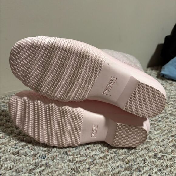 Sperry Saltwater Duck Boots Pink Rubber Fleece Teddy Waterproof- Size 8.5 - Picture 7 of 10